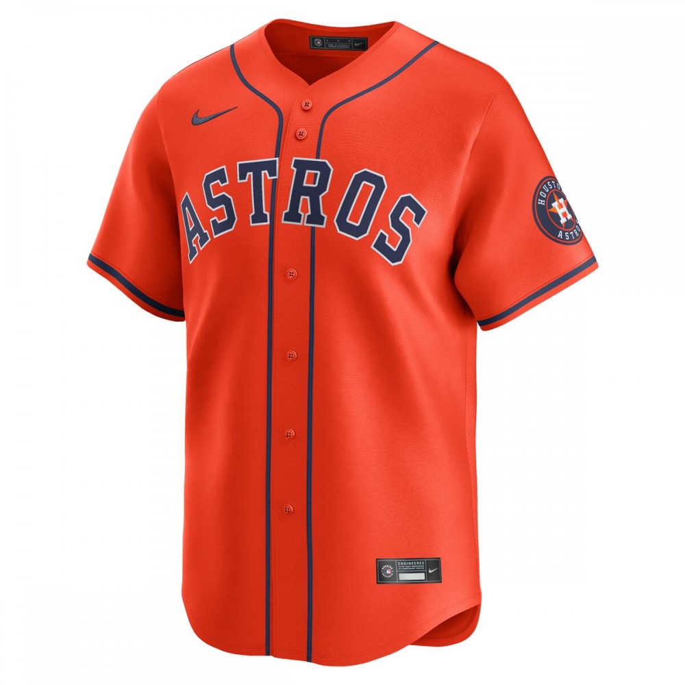 Houston Astros Nike Alternate Limited Jersey – Orange - Image 2