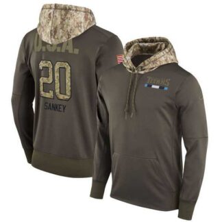 Nike Titans 20 Bishop Sankey Men's Olive Salute To Service Pullover Hoodie