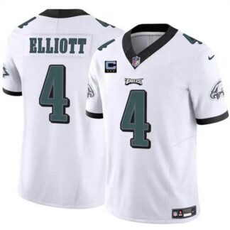 Men & Women & Youth Philadelphia Eagles #4 Jake Elliott White F.U.S.E With 3-Star C Patch Vapor Untouchable Limited...
