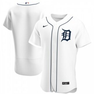 Detroit Tigers Men’s Nike White Home 2020 Authentic Official Team MLB Jersey
