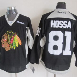 Chicago Blackhawks #81 Marian Hossa 2014 Training Black Jersey