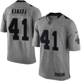 Nike New Orleans Saints #41 Alvin Kamara Gray Men’s Stitched NFL Limited Gridiron Gray Jersey