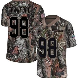 Nike Cowboys #98 Tyrone Crawford Camo Men's Stitched NFL Limited Rush Realtree Jersey