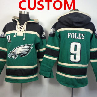 Men's Philadelphia Eagles Custom 2014 Dark Green Hoodie