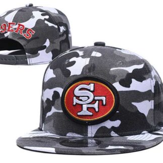 49ers Team Logo Camo Adjustable Hat GS