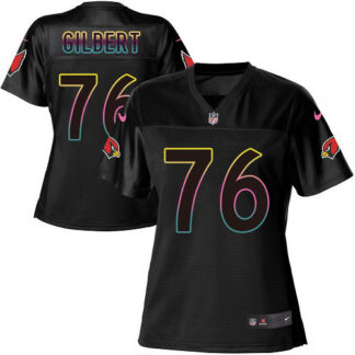 Nike Arizona Cardinals #76 Marcus Gilbert Black Women’s NFL Fashion Game Jersey