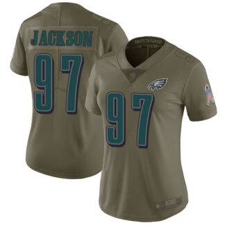 Nike Philadelphia Eagles #97 Malik Jackson Olive Women’s Stitched NFL Limited 2017 Salute to Service Jersey