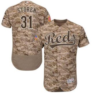 Cincinnati Reds #31 Drew Storen Camo Flexbase Stitched Jersey DingZhi