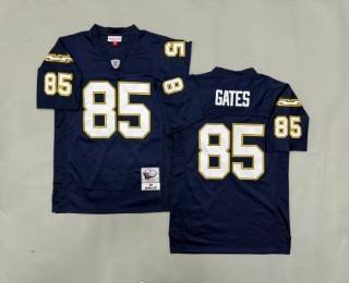 Men's Los Angeles Chargers #85 Antonio Gates Navy 2006 Throwback Stitched Jersey