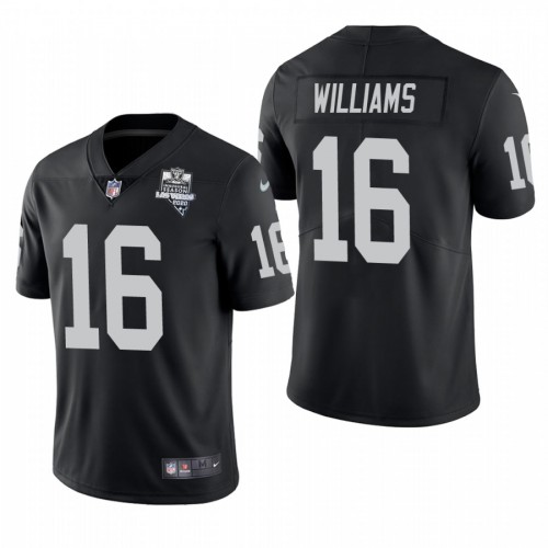 Las Vegas Raiders #16 Tyrell Williams Men’s Nike 2020 Inaugural Season Vapor Limited NFL Jersey Black