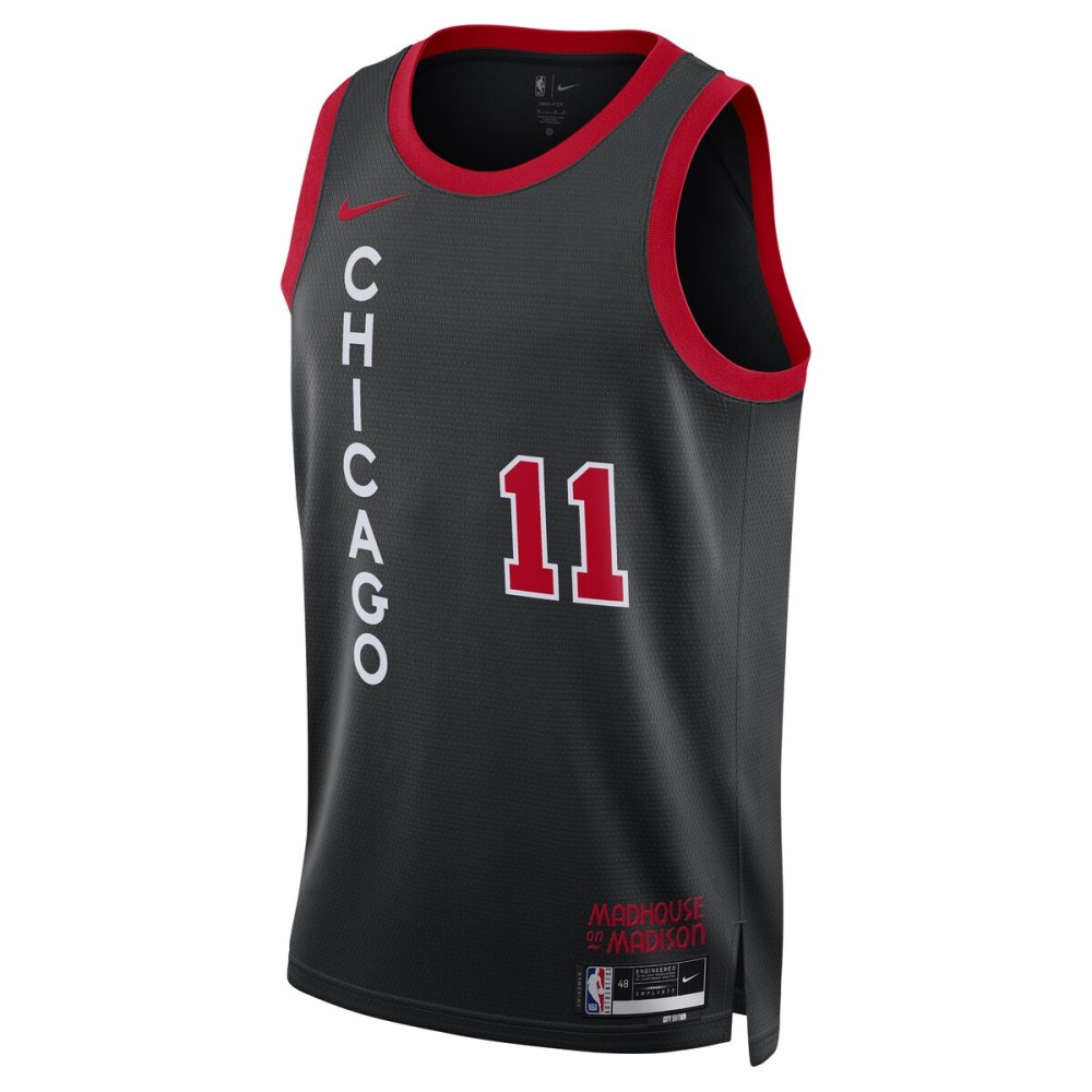 DeMar DeRozan Chicago Bulls Nike Unisex 2023/24 Swingman Jersey - Black - City Edition - Image 2