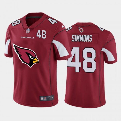 Arizona Arizona Cardinals #48 Isaiah Simmons Red Men’s Nike Big Team Logo Player Vapor Limited NFL Jersey