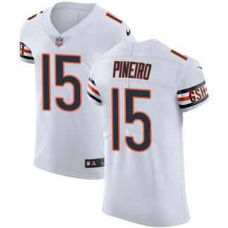 Nike Chicago Bears #15 Eddy Pineiro White Men’s Stitched NFL Vapor Untouchable Elite Jersey