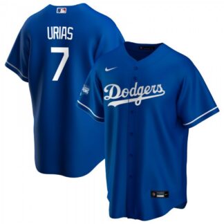Men's Los Angeles Dodgers Julio Urías #7 Nike Royal 2020 World Series Champions Home Jersey