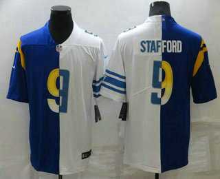 Nike Rams 9 Matthew Stafford Blue White Two Tone Vapor Untouchable Limited Jersey