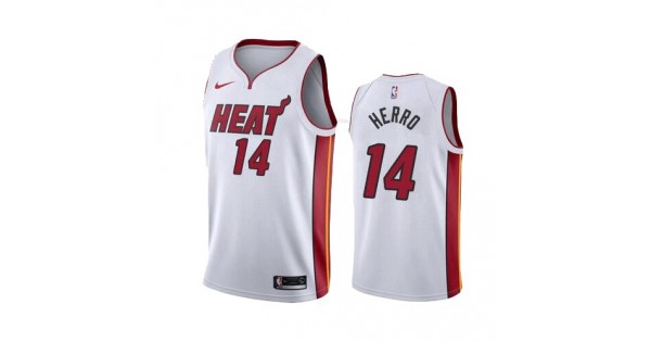 Men's Miami Heat Tyler Herro #14 Nike White 2020/21 Swingman Jersey - Icon Edition - Image 2