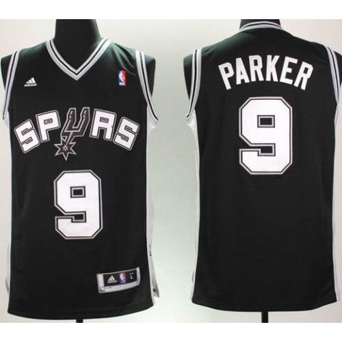 Revolution 30 San Antonio Spurs 9 Parker Black Swingman Jersey Cheap