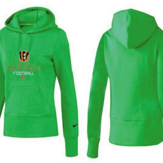 Nike Cincinnati Bengals Team Logo Green Women Pullover Hoodies (3)