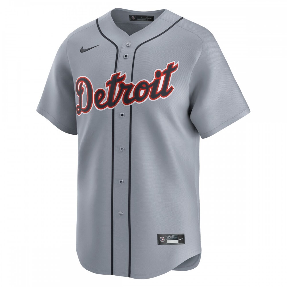 Detroit Tigers Nike Road Limited Jersey – Gray - Image 2