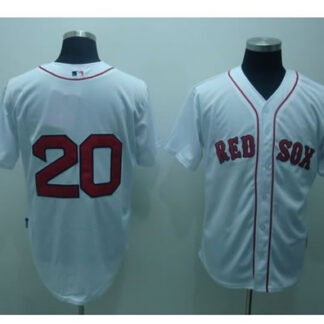 Boston Red Sox #20 Kevin Youkilis white Jerseys