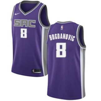 Men’s Nike Sacramento Kings #8 Bogdan Bogdanovic Purple NBA Swingman Icon Edition Jersey