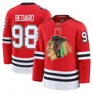 Connor Bedard Chicago Blackhawks Centennial Premium Player Jersey - Red