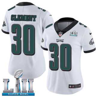 Nike Philadelphia Eagles #30 Corey Clement White Super Bowl LII Women’s Stitched NFL Vapor Untouchable Limited Jersey