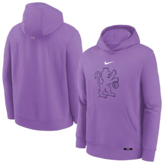 Sacramento Kings Nike Youth 2025/26 City Edition Club Fleece Pullover Hoodie – Purple