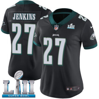Nike Philadelphia Eagles #27 Malcolm Jenkins Black Alternate Super Bowl LII Women’s Stitched NFL Vapor Untouchable...