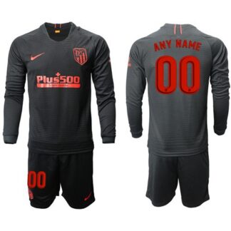Atletico Madrid Personalized Away Long Sleeves Soccer Club Jersey