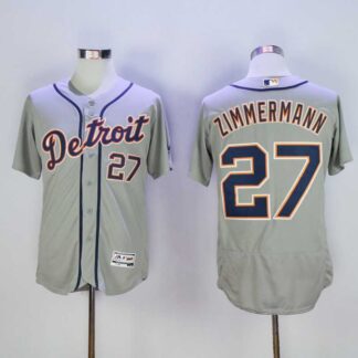 Detroit Tigers #27 Zimmermann Gray 2016 Flexbase Collection Stitched Baseball Jersey