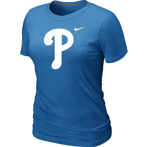 Philadelphia Phillies Heathered L.blue Women's Nike Blended T-Shirt