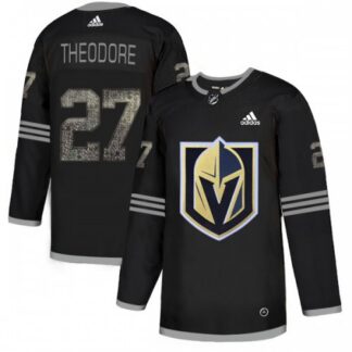 Adidas Vegas Golden Knights #27 Shea Theodore Black Authentic Classic Stitched NHL Jersey
