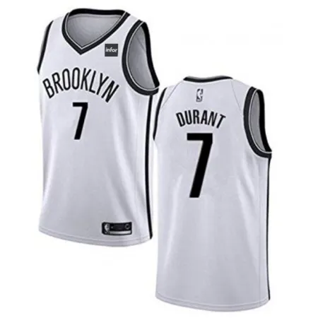 Men's Brooklyn Nets #7 Kevin Durant White Stitched NBA Jersey