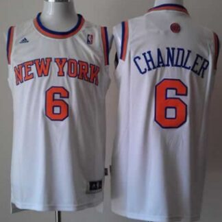 New York Knicks #6 Tyson Chandler Revolution 30 Swingman 2013 White Jerseys