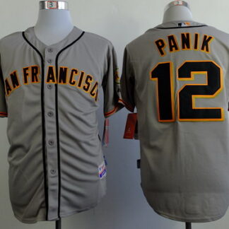 San Francisco Giants #12 Joe Panik Gray SF Edition Jersey