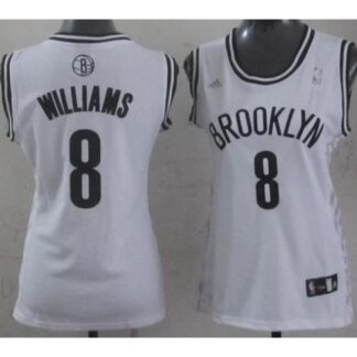 Women Brooklyn Nets 8 Deron Williams White Revolution 30 Swingman NBA Jerseys Cheap