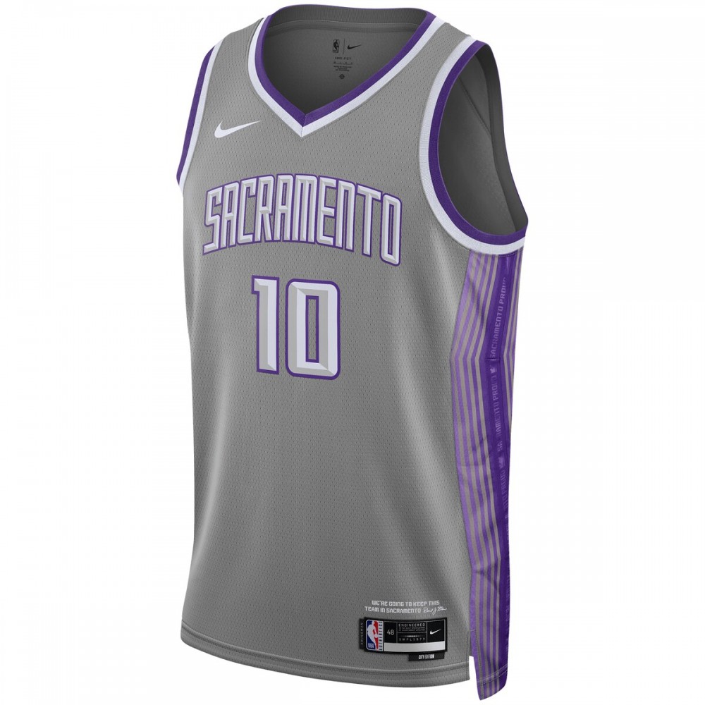 Domantas Sabonis Sacramento Kings Nike Unisex 2022/23 Swingman Jersey - City Edition - Anthracite - Image 2