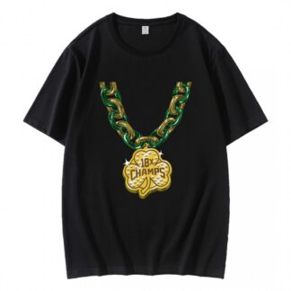 Boston Basketball 18 Champs Shamrock Chain T-Shirt