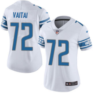 Nike Detroit Lions #72 Halapoulivaati Vaitai White Women’s Stitched NFL Vapor Untouchable Limited Jersey