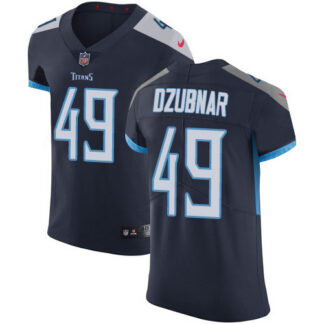 Nike Tennessee Titans #49 Nick Dzubnar Navy Blue Team Color Men’s Stitched NFL Vapor Untouchable Elite Jersey