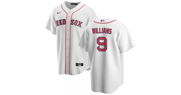 Men's Boston Red Sox Ted Williams #9 Nike White Home 2020 Jersey - Image 2