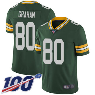 Nike Green Bay Packers #80 Jimmy Graham Green Team Color Men’s Stitched NFL 100th Season Vapor Limited Jersey