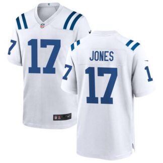 Youth Indianapolis Colts #17 Daniel Jones White Game Jersey