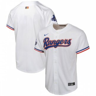 Texas Rangers Nike Youth 2024 Gold Collection Limited Jersey – White