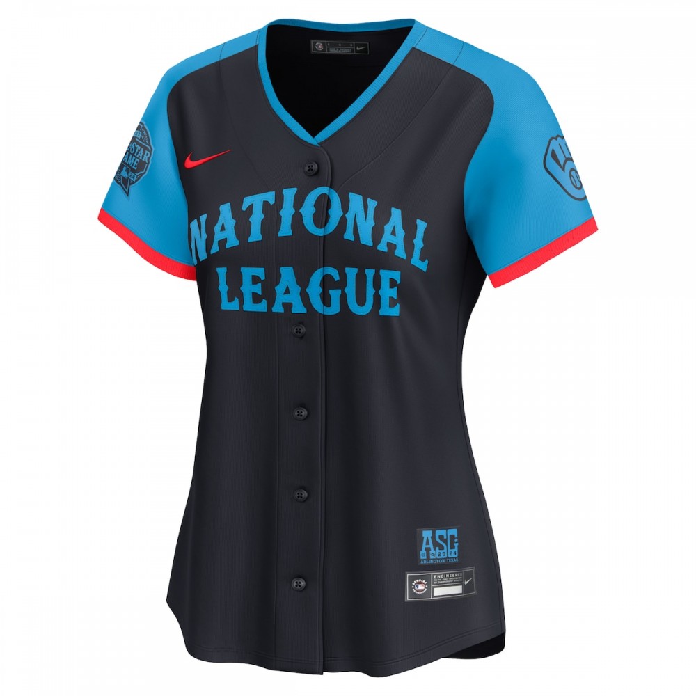 Christian Yelich National League Nike Women's 2024 MLB All-Star Game Limited Player Jersey - Navy - Image 2