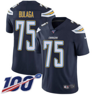 Nike Los Angeles Chargers #75 Bryan Bulaga Navy Blue Team Color Men’s Stitched NFL 100th Season Vapor Untouchable L...
