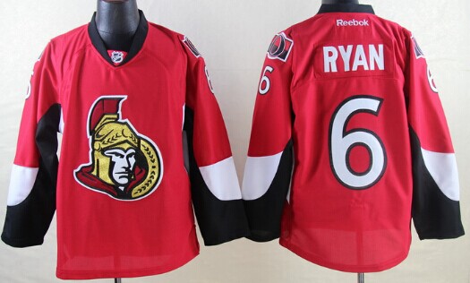 Ottawa Senators #6 Bobby Ryan Red Jerseys
