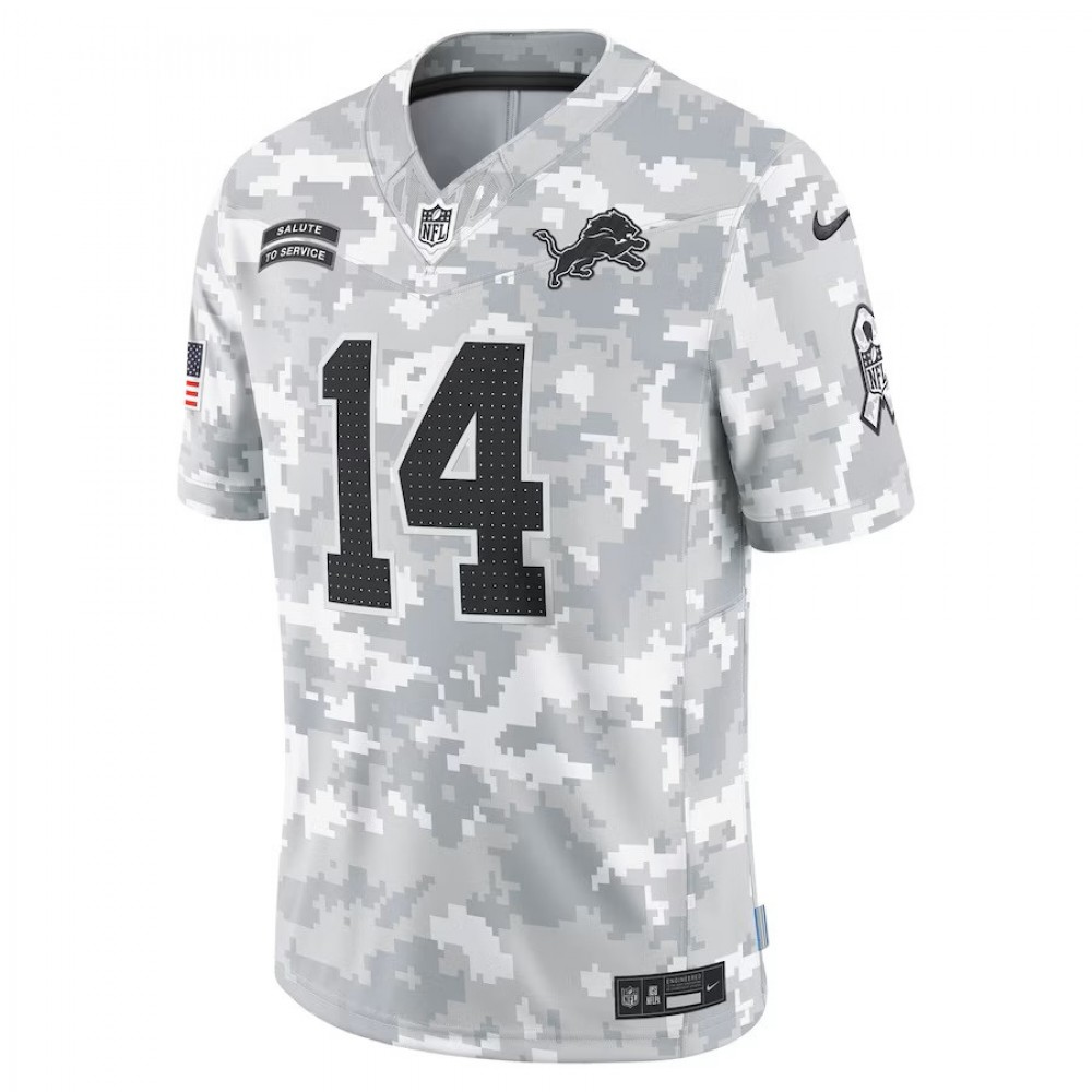 Amon-Ra St. Brown Detroit Lions Nike 2024 Salute to Service Limited Jersey - Arctic Camo - Image 2