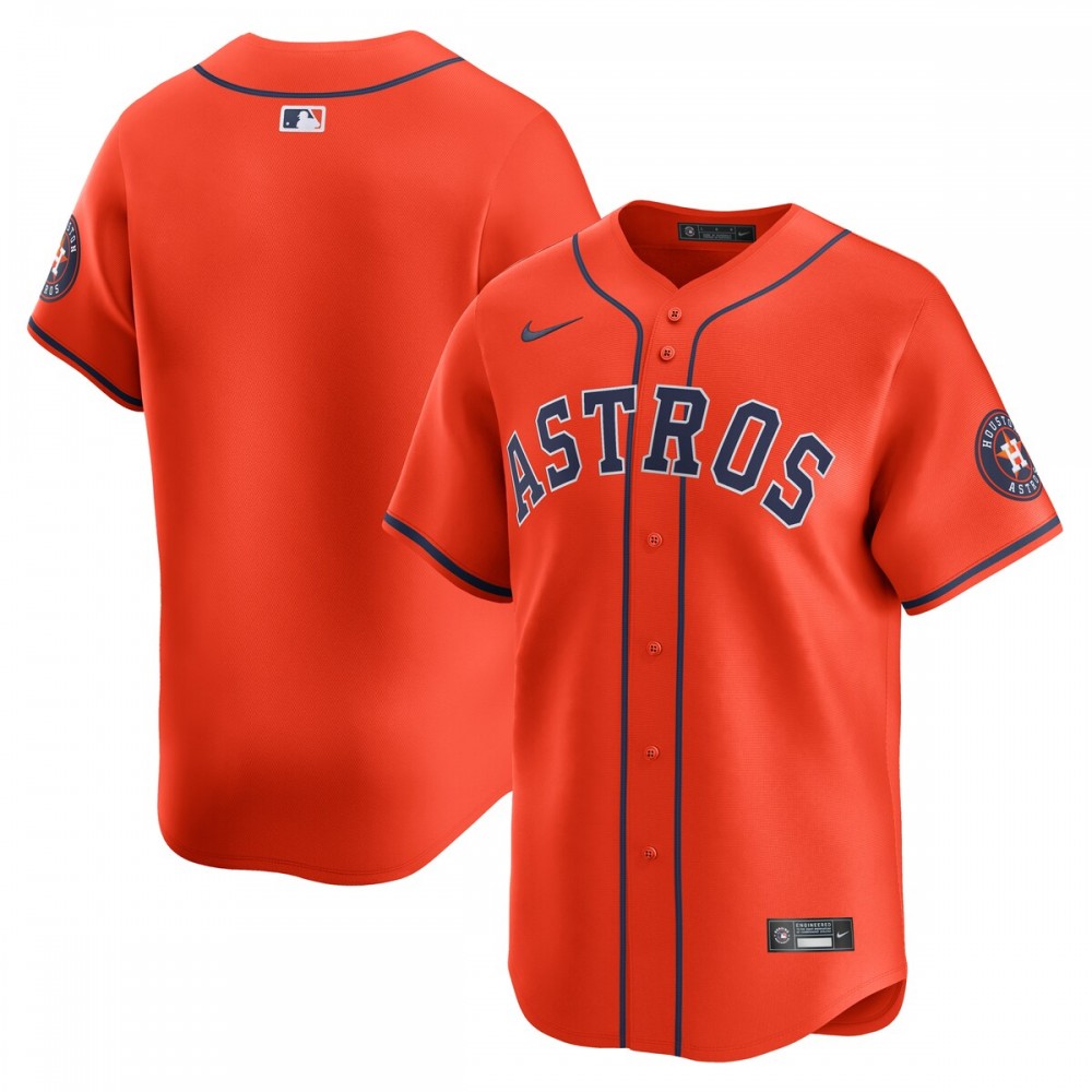 Houston Astros Nike Alternate Limited Jersey – Orange
